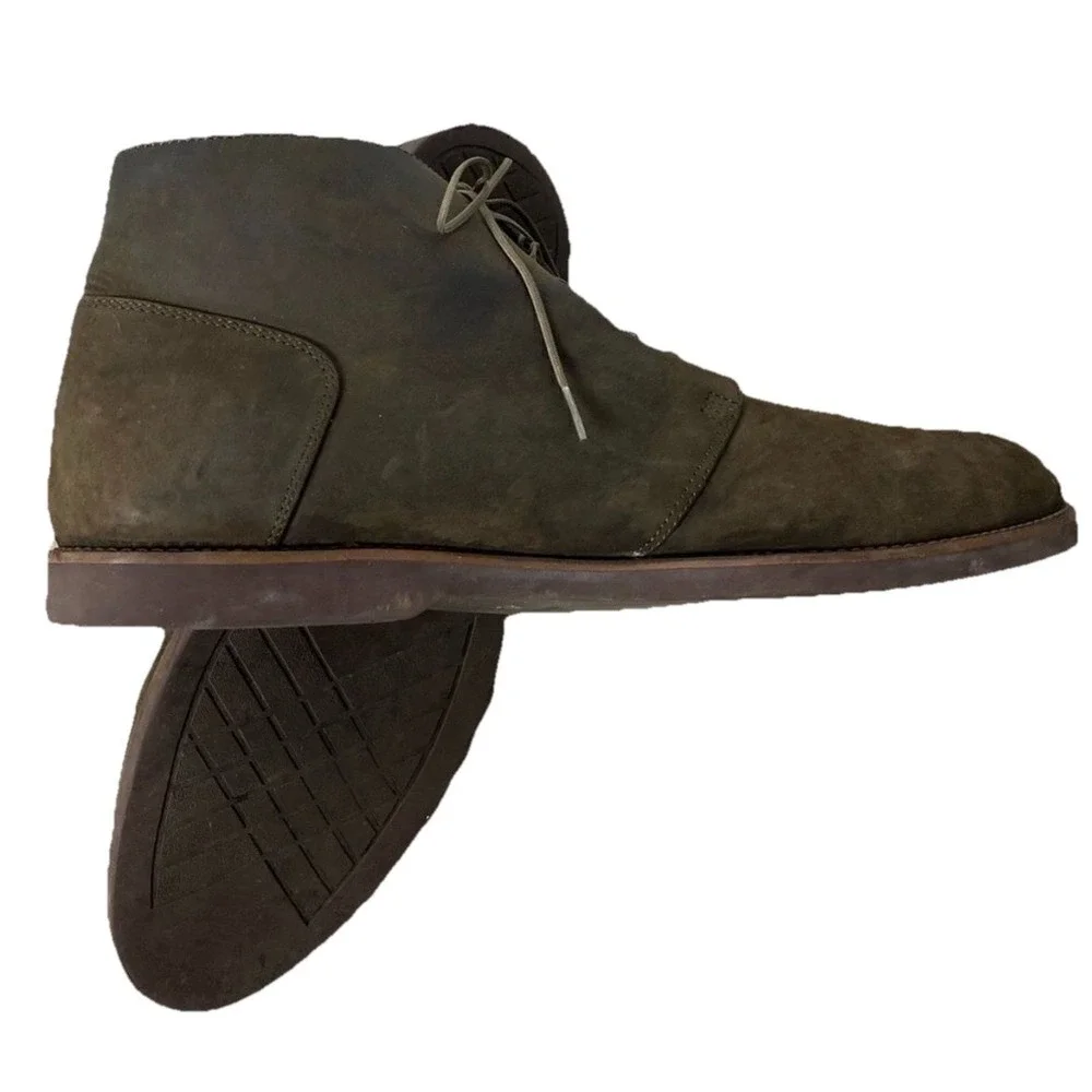 Nisolo Tobacco Brown Suede Leather Chukka Casual‎ Boots Shoes Men's Size 12